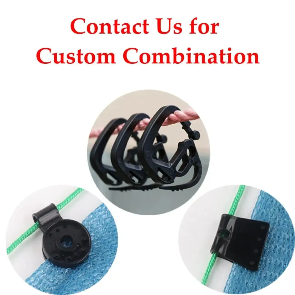 10~100pcs Sunshade Net Clip Insect Proof Net Fixing Hook Greenhouse Film Grommet Poultry Aquaculture Fence Net Hang Clip