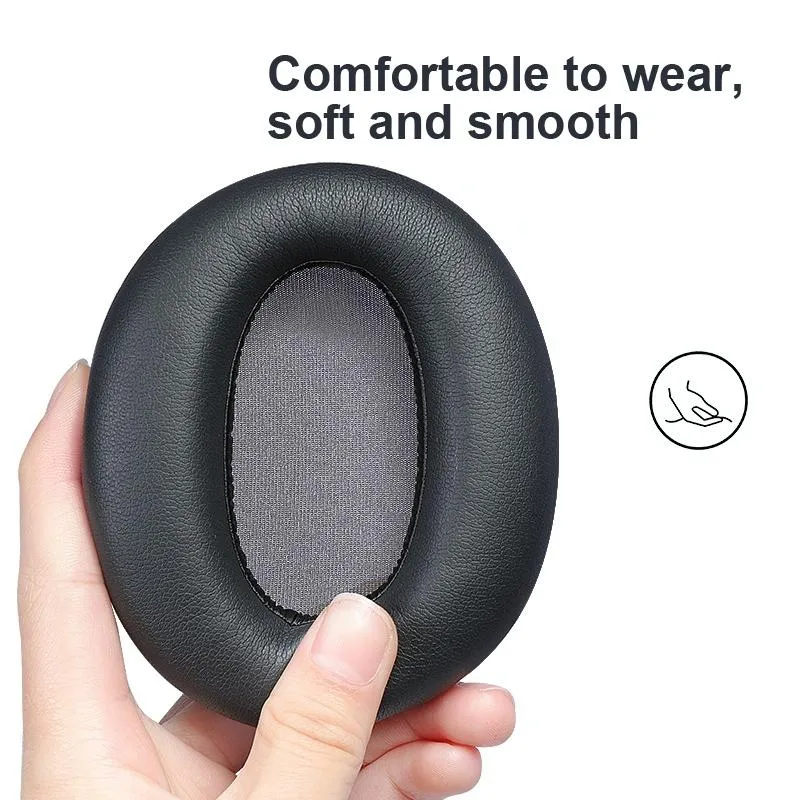 2-pack Headset Earmuff Covers for Edifier W820nb - Black
