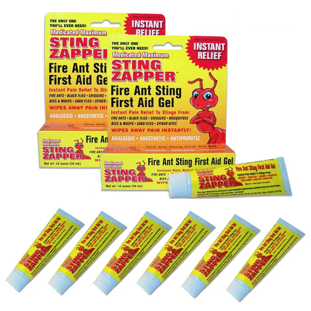 6x Fire Ant Bite Treatment Sting Zapper Gel Cream Bee Bed Bugs Mosquito FirstAid