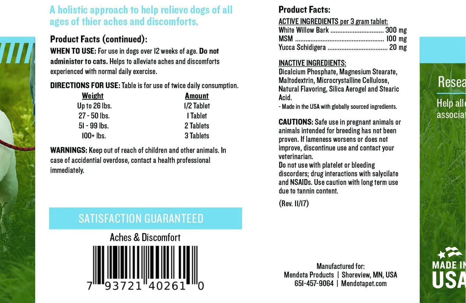 Aches & Discomfort Aspirin-Free Holistic Pain Relief, 60 count