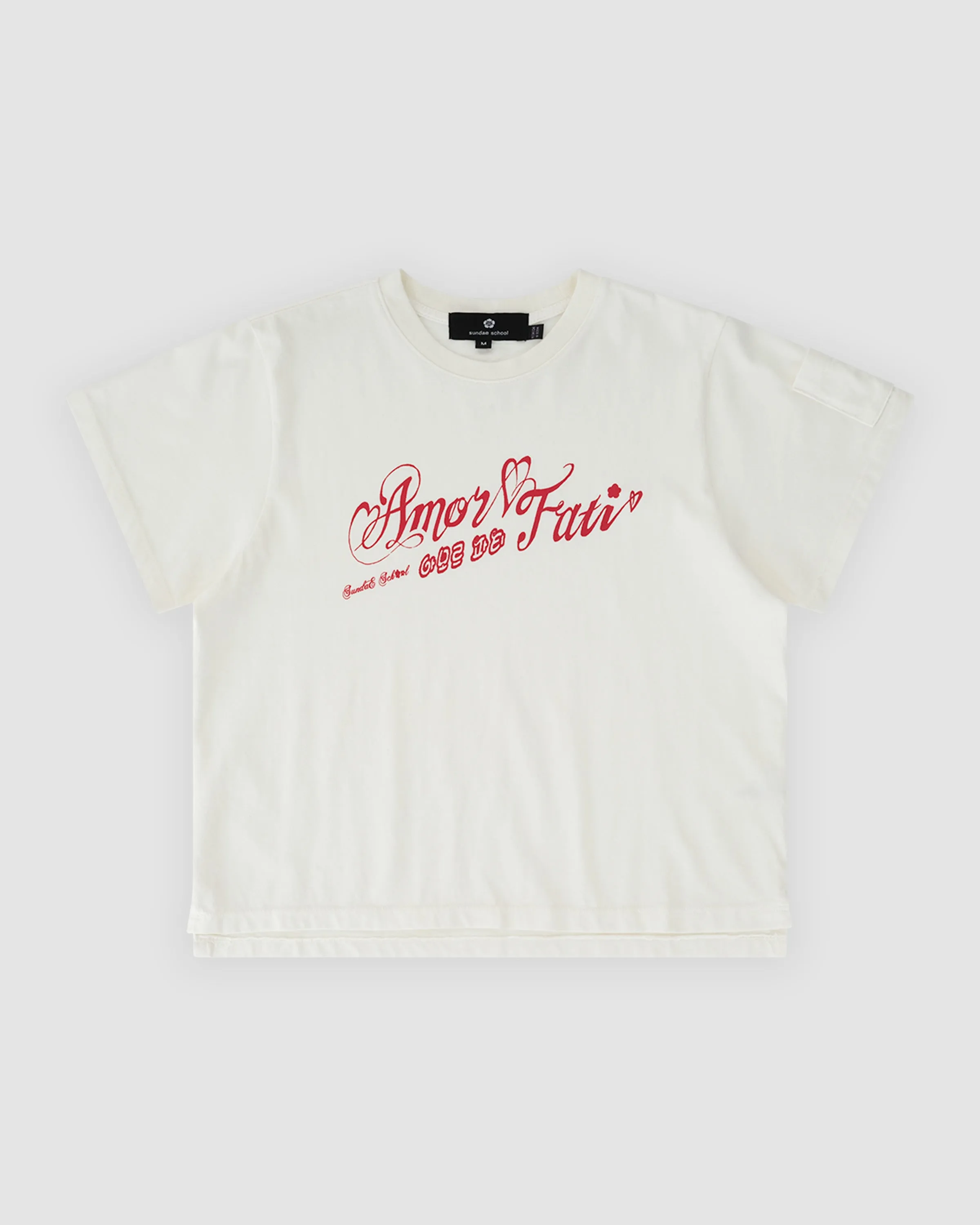 AMOR FATI CROPPED TEE