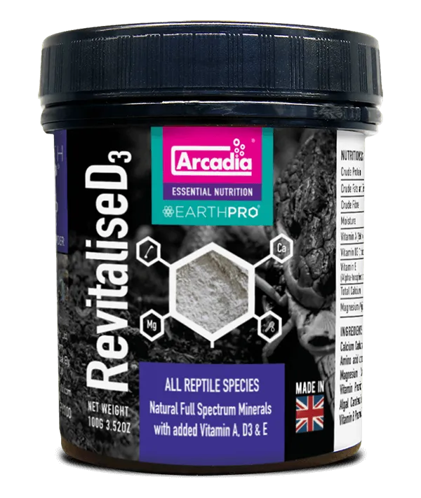Arcadia EarthPro ReVitaliseD3 100g Calcium with D3