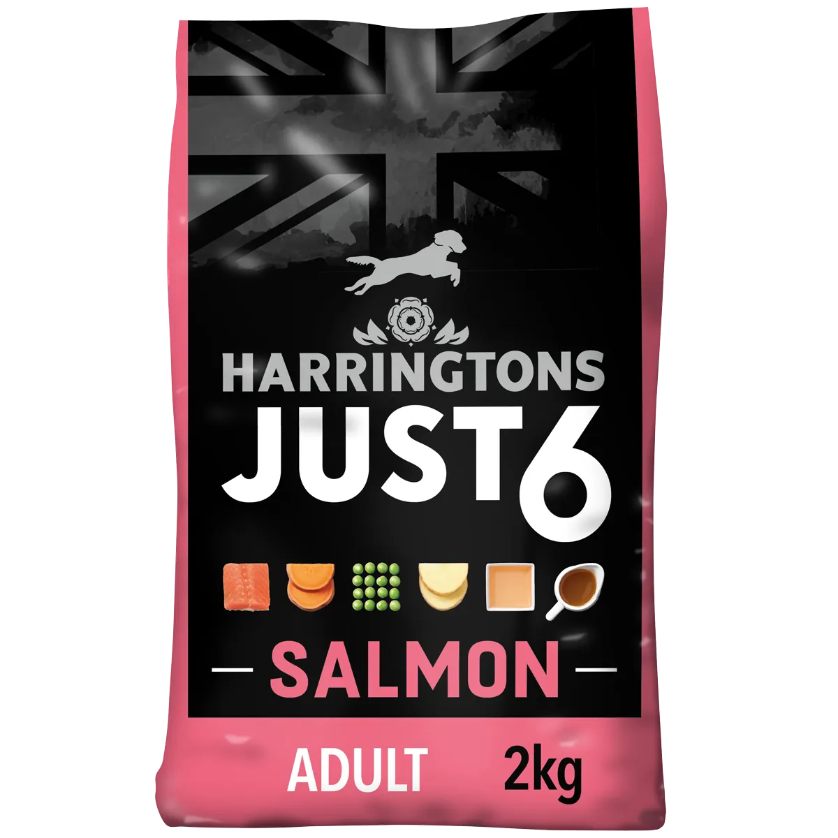 Just 6 Salmon & Vegetables Dry Dog Food 2kg