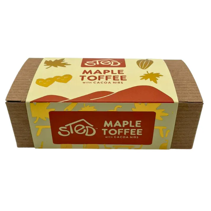 Maple Toffee with Cocoa Nibs Chocolate
