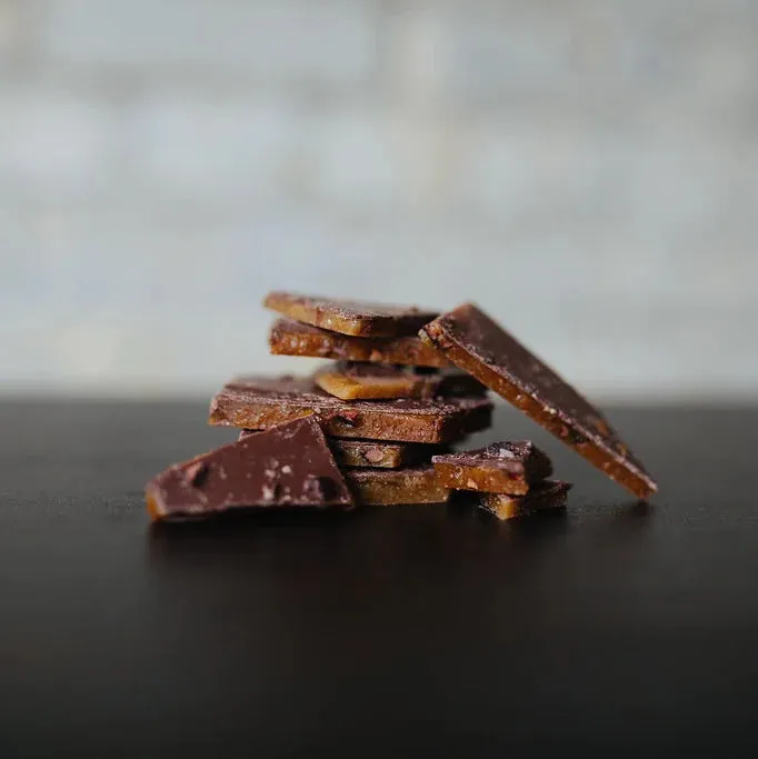 Maple Toffee with Cocoa Nibs Chocolate