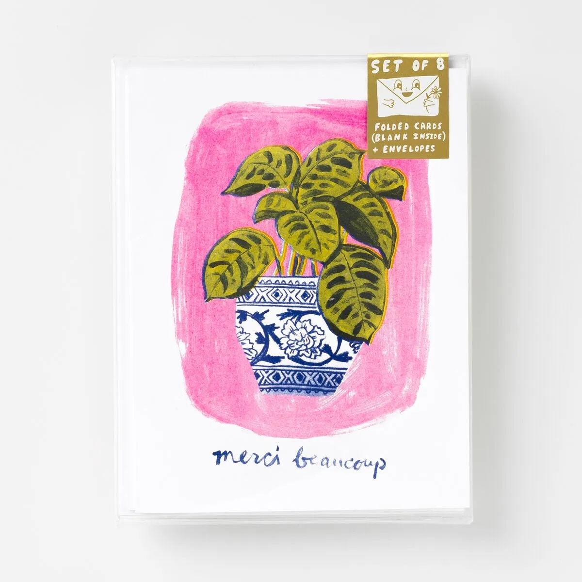 Merci Beaucoup Plant Card (Set of 8)