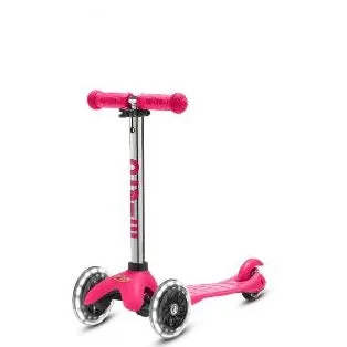 Mini Deluxe LED Scooter - Pink by Micro Kickboard