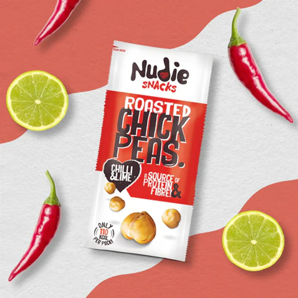 Nudie Snacks Roasted Chickpeas Chilli & Lime