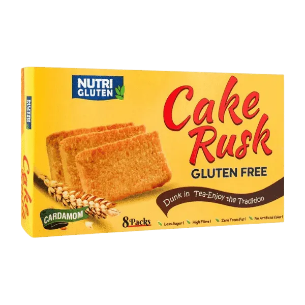 NUTRI GLUTEN FREE CAKE RUSK CARDAMOM 160GM